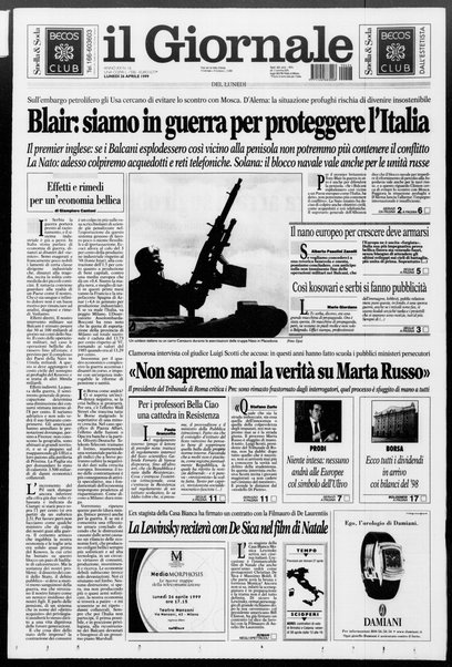 Il giornale del lunedi